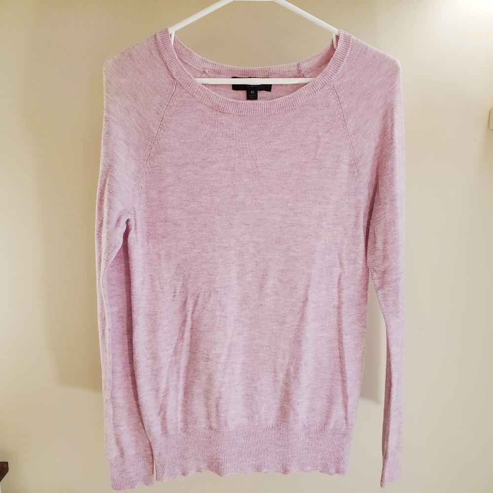 Mossimo Supply Co. Fitted Lavender Sweater